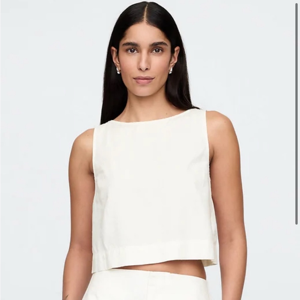 GAP Cream Sleeveless Tank Top